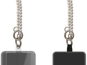 Шнурок Krutoff Жемчуг для телефона и ключей 1,1 м Белый