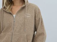 Толстовка на молнии со стопперами, Бежевый