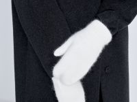 Вязаные варежки с шерстью и ангорой