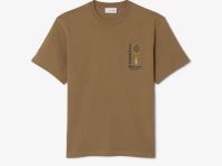 Мужская футболка из хлопкового джерси с принтом и акцентной вышивкой Lacoste