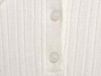 Вязаный джемпер с коротким рукавом для девочек, Белый