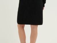 Юбка прямого силуэта с шерстью