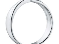 Обручальное кольцо из серебра с бриллиантом э0601кц02184900