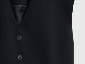 Удлинённый жилет, Черный