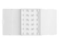 Пенал для акварели пластиковый Гамма, 12 кювет, белый, с палитрой