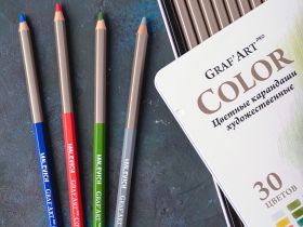 Набор профессиональных цветных карандашей Малевичъ GrafArt PRO, 30 цветов