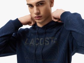 Мужской хлопковый свитшот Lacoste оверсайз