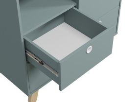 Распашной шкаф Анджи 2-93x195 Серо-зеленый