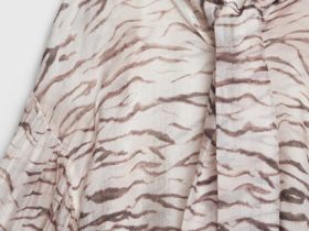 Блузка из лиоцелла с бантом-завязкой, Белый