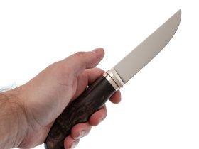 Нож Лидер 1, сталь D2, рукоять карельская береза