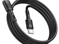 Кабель Hoco X83 Victory (Type-C) на (Lightning) 2.4A/20W 100см силиконовый (черный)