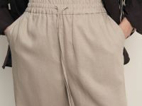 Брюки изо льна на резинке