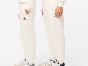 Спортивные хлопковые брюки Lacoste унисекс