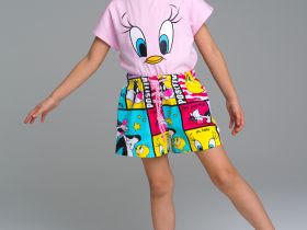 Шорты трикотажные для девочек, 2 шт в комплекте