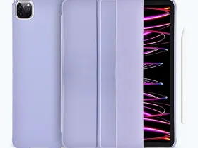 Чехол-книжка WIWU Classic II Case для Apple iPad 10.9"/11" (2018-2021) (полиуретан с подставкой) (GF-02) (фиолетовый)