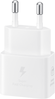 Сетевое зарядное устройство Samsung USB Type-C Power Delivery 25 Вт, с кабелем белый