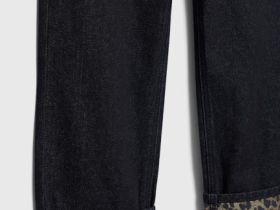 Джинсы с принтом для девочек, Серый