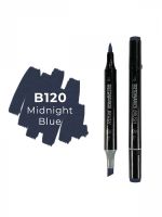 Маркер двухсторонний на спиртовой основе Sketchmarker Brush Цвет Полночный синий