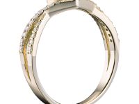 Кольцо из желтого золота с бриллиантами э0301кц04200779