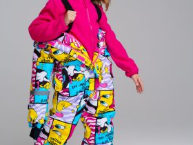 Комбинезон текстильный с полиуретановым покрытием для девочек