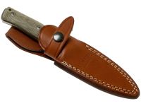 Нож с фиксированным клинком LionSteel B35, сталь Sleipner, рукоять Green canvas micarta