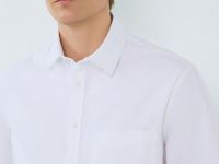 Рубашка из ткани оксфорд с коротким рукавом, Белый