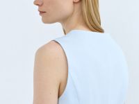 Жилет на пуговицах, Голубой