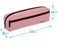 Пенал мягкий 1 отделение, 1 карман Berlingo "Instinct coral" 210*60*50 мм, полиэстер