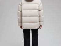 Удлиненный пуховик с натуральным пухом и термостежкой