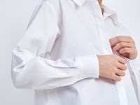 Рубашка из хлопка с отложным воротником