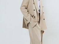 Широкие брюки с шерстью O'STIN x Яндекс Книги, Бежевый