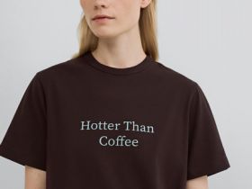 Футболка с принтом, Коричневый