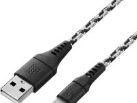 Кабель Rocket Contact USB to Apple Lighting 2.4A 1m Black/White