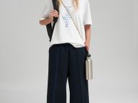 Трикотажные брюки с эластичным поясом