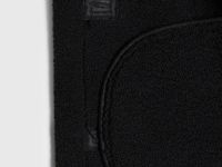 Дублёнка из искусственной кожи с мехом для девочек, Черный