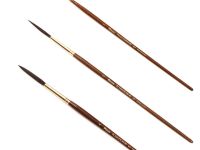 Кисть белка микс №4 лайнер Pinax "Poseidon 822" короткая ручка