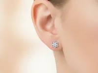 Пусеты из серебра э0612пс10175600