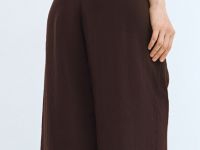 Широкие брюки из модала, Коричневый