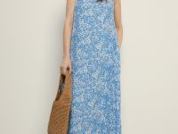 Сарафан силуэта трапеция с принтом