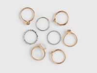 Кольца, 8 шт., Мультицвет