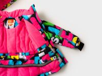 Комплект текстильный с полиуретановым покрытием для девочек: куртка, полукомбинезон