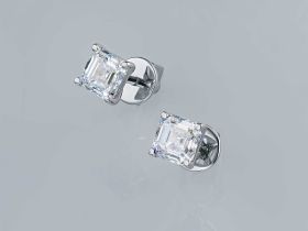 Пусеты из белого золота э4712пс10220623