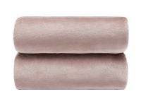 Плед Supersoft, серо-розовый
