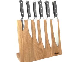 Подставка настольная магнитная для 6 ножей Woodinhome KS002XSON, дуб