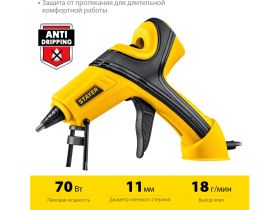 Пистолет термоклеевой электрический STAYER PRO 11, d 11 мм, 18 г/мин