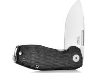 Складной нож LionSteel NANO, сталь MagnaCut, рукоять титан/микарта, черный