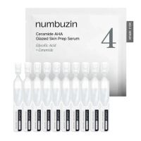 Обновляющая сыворотка с кислотами numbuzin No.4 Ceramide AHA Glazed Skin Prep 10 шт*1,3 мл