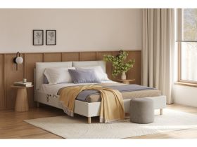 Кровать Коверти 140 Букле Молочный