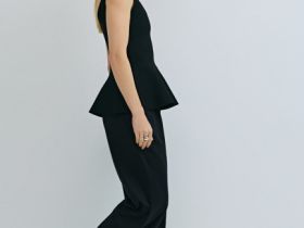 Трикотажные прямые брюки, Черный