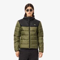 Мужская водоотталкивающая стеганая куртка-пуховик Lacoste